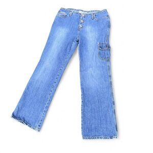 Y2K Hydraulic Baggy Cargo Jeans C6